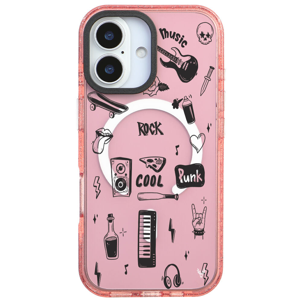 MagsafeliArtycaseSimliPembe