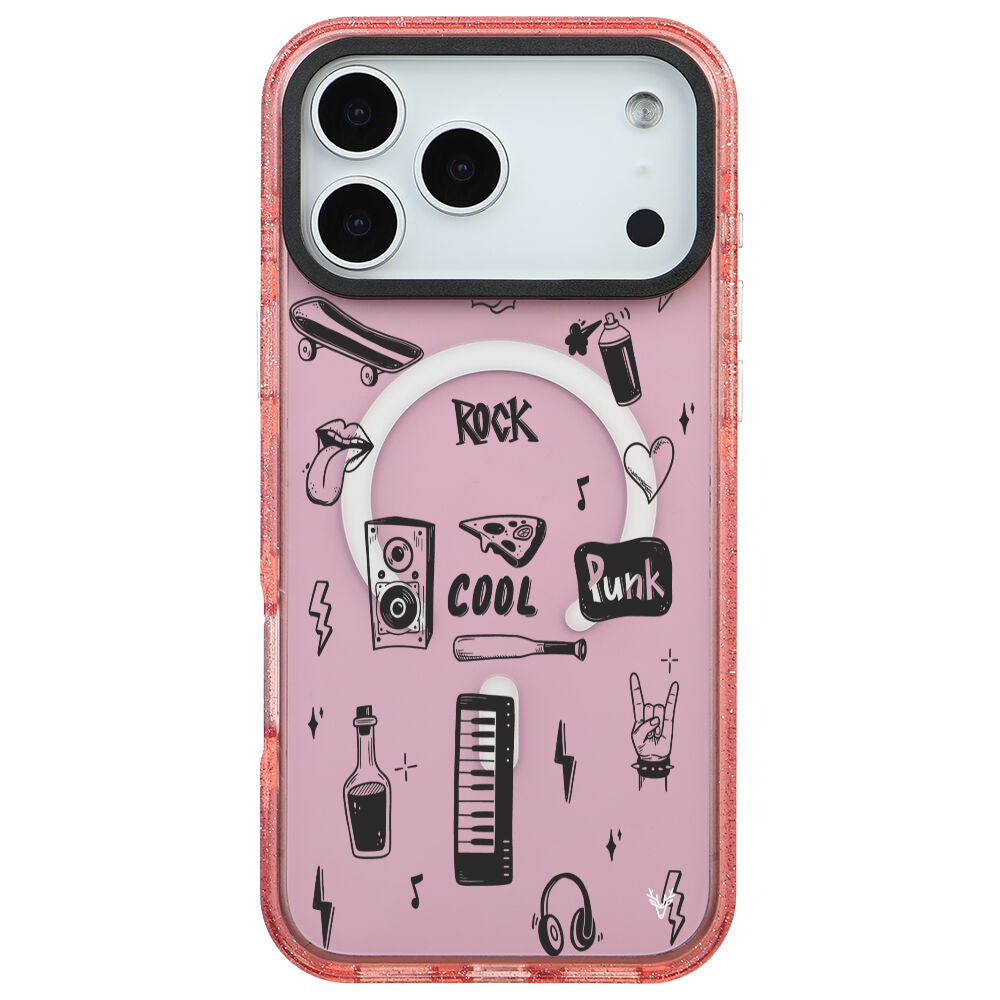 MagsafeliArtycaseSimliPembe