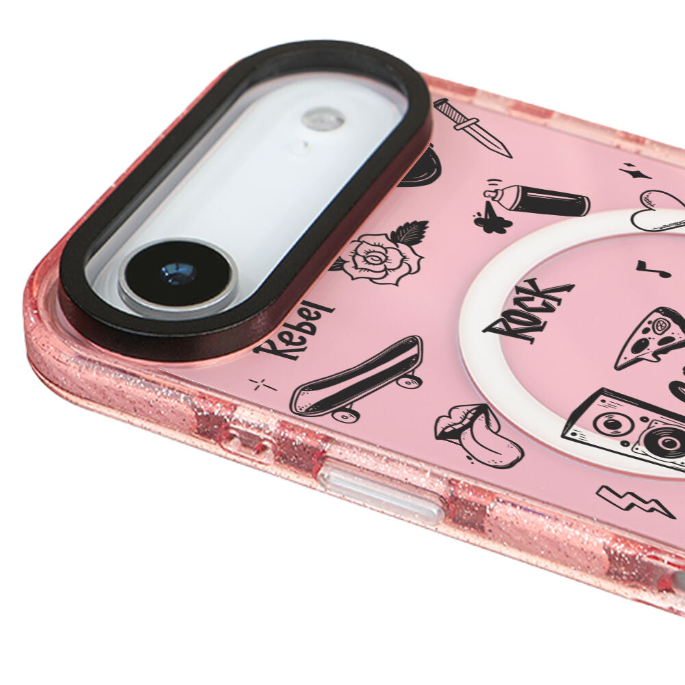 MagsafeliArtycaseSimliPembe