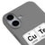 iPhone 17 Copper Tellurium Telefon Kılıfı - Renkli Silikon - Gri