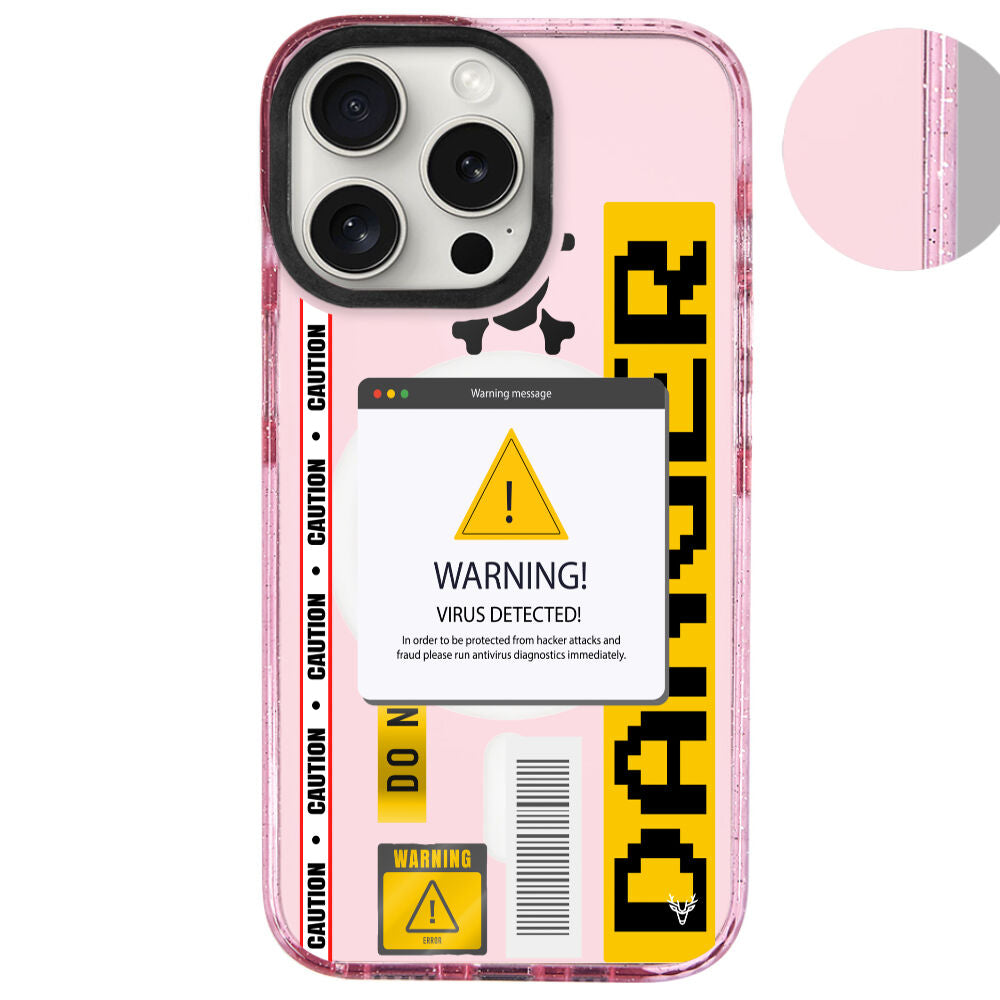 MagsafeliArtycaseSimliPembe