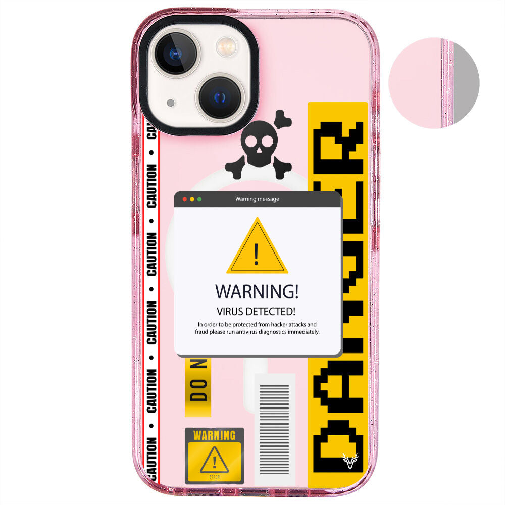 MagsafeliArtycaseSimliPembe