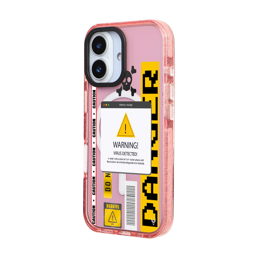 MagsafeliArtycaseSimliPembe