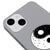 iPhone 14 Yin Yang Symbol Telefon Kılıfı - Renkli Silikon - Gri