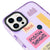 iPhone 13 Pro Max Positive Thoughts Telefon Kılıfı - Artycase - Simli Mor