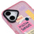 iPhone 16 Plus Positive Thoughts Telefon Kılıfı - Magsafeli Artycase - Simli Pembe