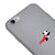 iPhone 6 Flying Panda Telefon Kılıfı - Renkli Silikon - Gri
