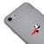 iPhone 7 Flying Panda Telefon Kılıfı - Renkli Silikon - Gri