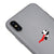 iPhone XS Flying Panda Telefon Kılıfı - Renkli Silikon - Gri