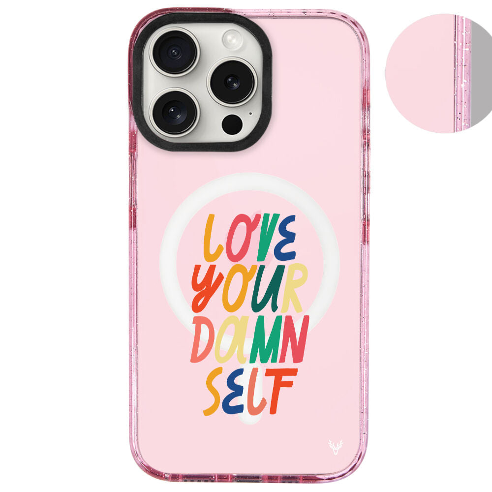 MagsafeliArtycaseSimliPembe