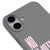 iPhone 17 No Emotions Telefon Kılıfı - Renkli Silikon - Gri
