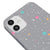iPhone 12 Spaced Stars Telefon Kılıfı - Renkli Silikon - Gri