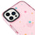 iPhone 14 Pro Max Spaced Stars Telefon Kılıfı - Artycase - Simli Pembe