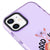 iPhone 11 Good Vibes Only Telefon Kılıfı - Artycase - Simli Mor