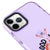 iPhone 11 Pro Max Good Vibes Only Telefon Kılıfı - Artycase - Simli Mor