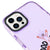 iPhone 13 Pro Good Vibes Only Telefon Kılıfı - Artycase - Simli Mor