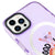 iPhone 16 Pro Good Vibes Only Telefon Kılıfı - Artycase - Simli Mor