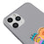 iPhone 11 Pro Smile Eyes Telefon Kılıfı - Renkli Silikon - Gri