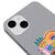 iPhone 14 Plus Smile Eyes Telefon Kılıfı - Renkli Silikon - Gri