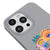 iPhone 14 Pro Smile Eyes Telefon Kılıfı - Renkli Silikon - Gri