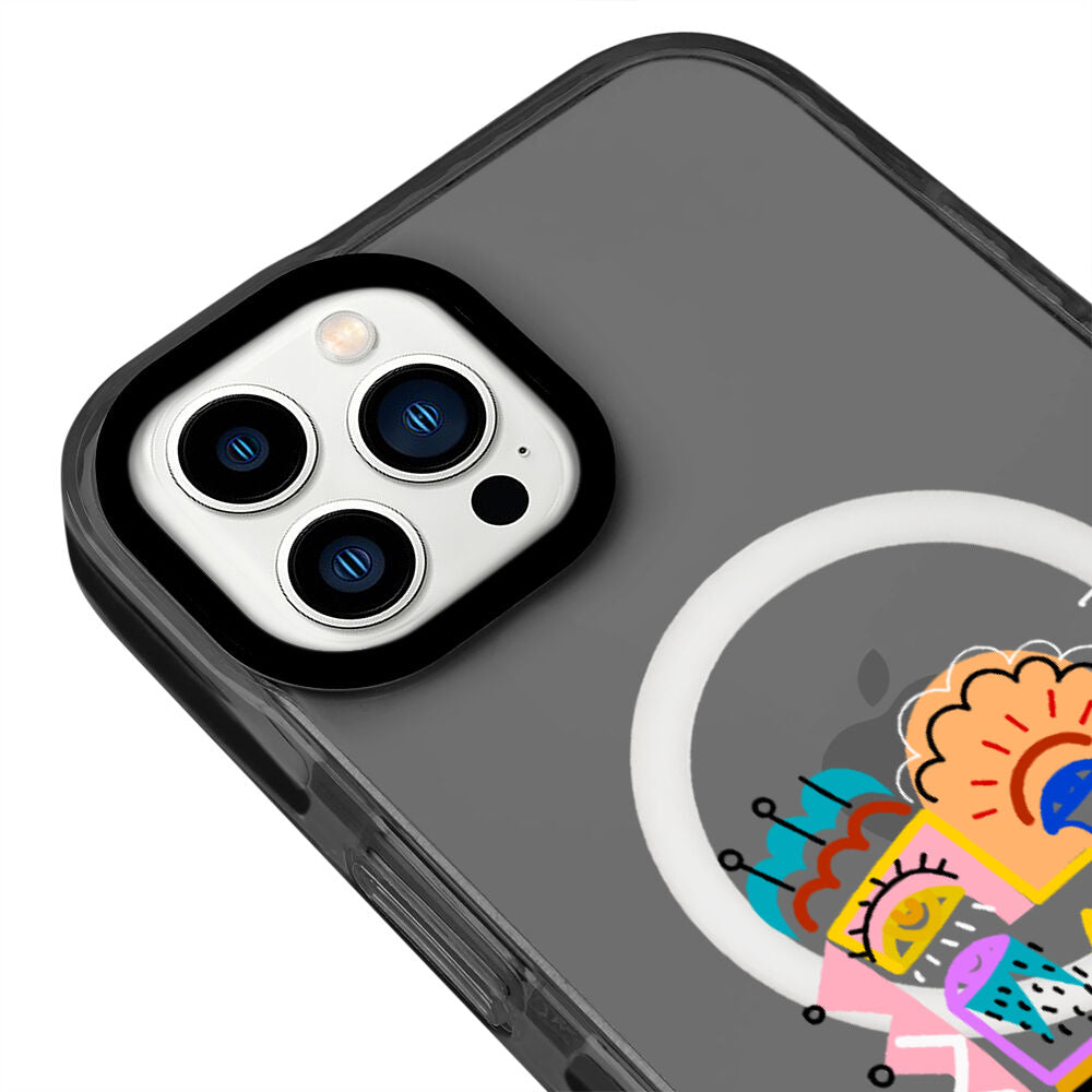MagsafeliArtycaseCoolBlack