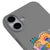 iPhone 17 Smile Eyes Telefon Kılıfı - Renkli Silikon - Gri