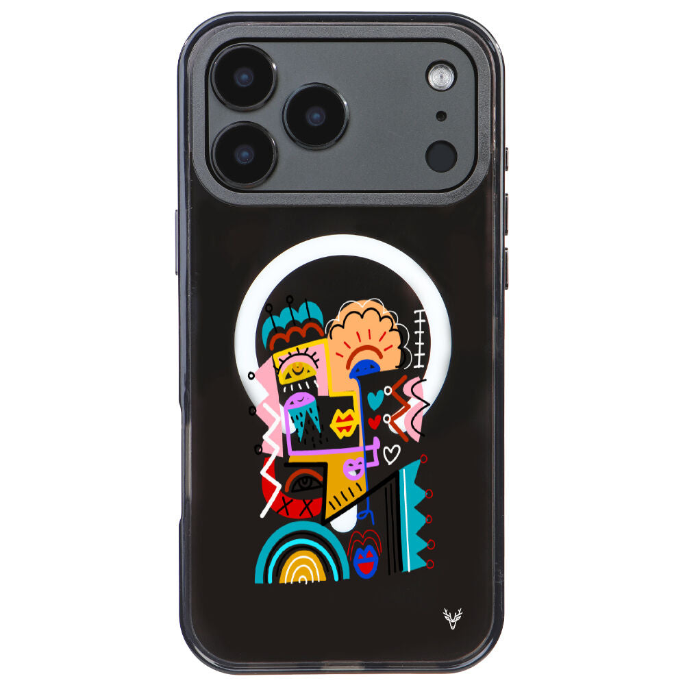 MagsafeliArtycaseCoolBlack