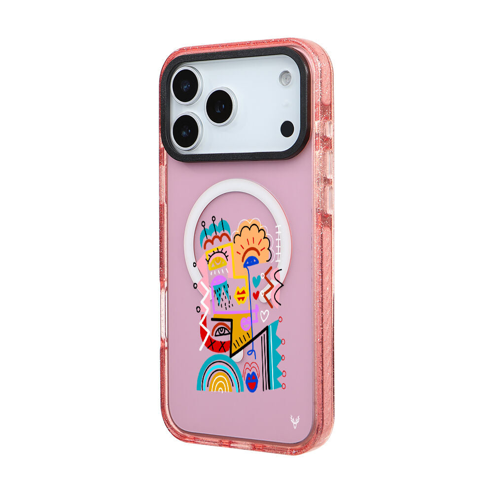 MagsafeliArtycaseSimliPembe