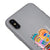 iPhone X Smile Eyes Telefon Kılıfı - Renkli Silikon - Gri