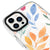 iPhone 16 Pro Watercolor Flowers Telefon Kılıfı - Magsafeli Artycase - Beyaz