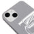 iPhone 13 Mini No Limits Telefon Kılıfı - Renkli Silikon - Gri