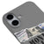 iPhone 16 Money Talks Telefon Kılıfı - Renkli Silikon - Gri