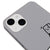 iPhone 13 Mini Bored Telefon Kılıfı - Renkli Silikon - Gri