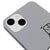 iPhone 14 Bored Telefon Kılıfı - Renkli Silikon - Gri