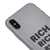 iPhone XS Rich Rich Rich Telefon Kılıfı - Renkli Silikon - Gri