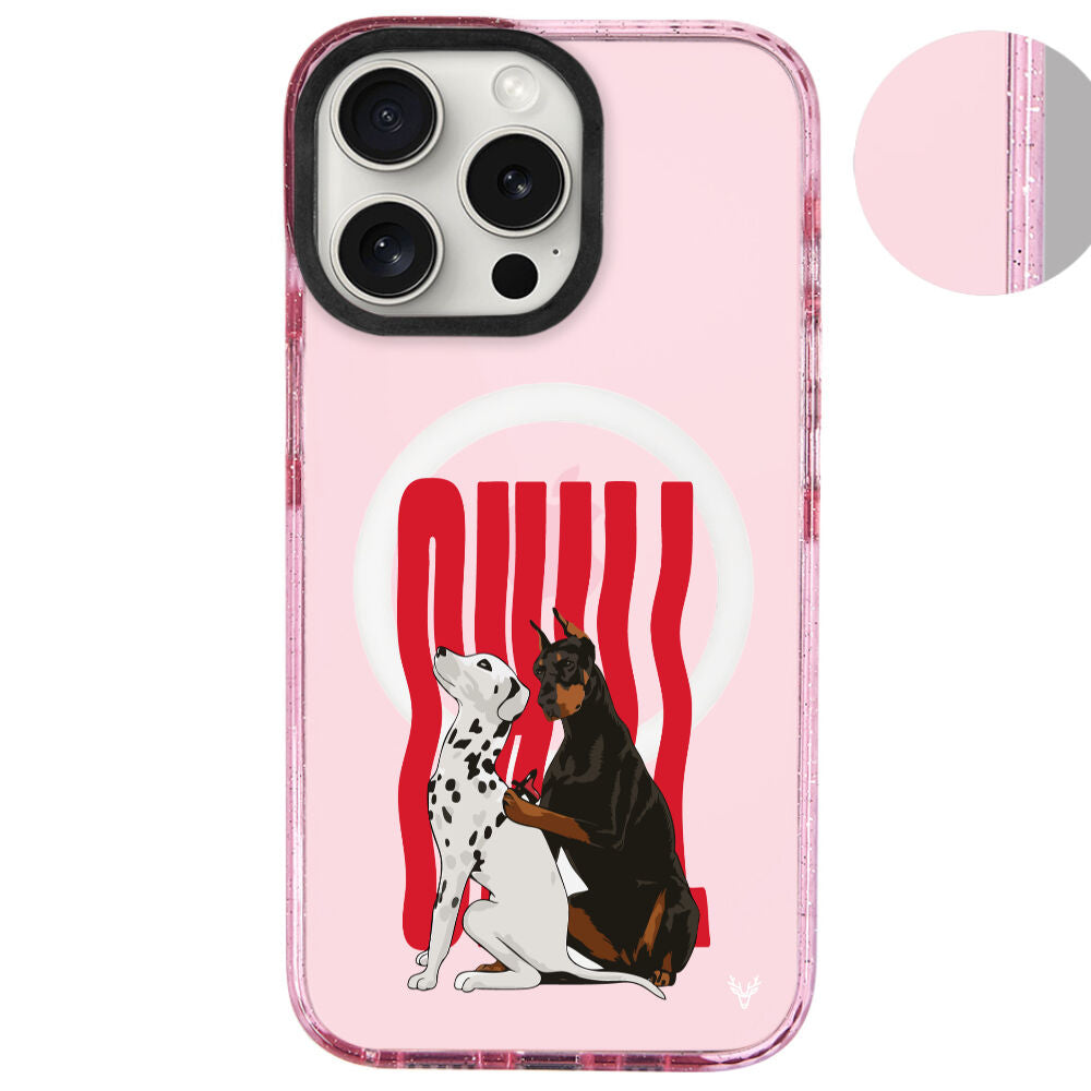 MagsafeliArtycaseSimliPembe