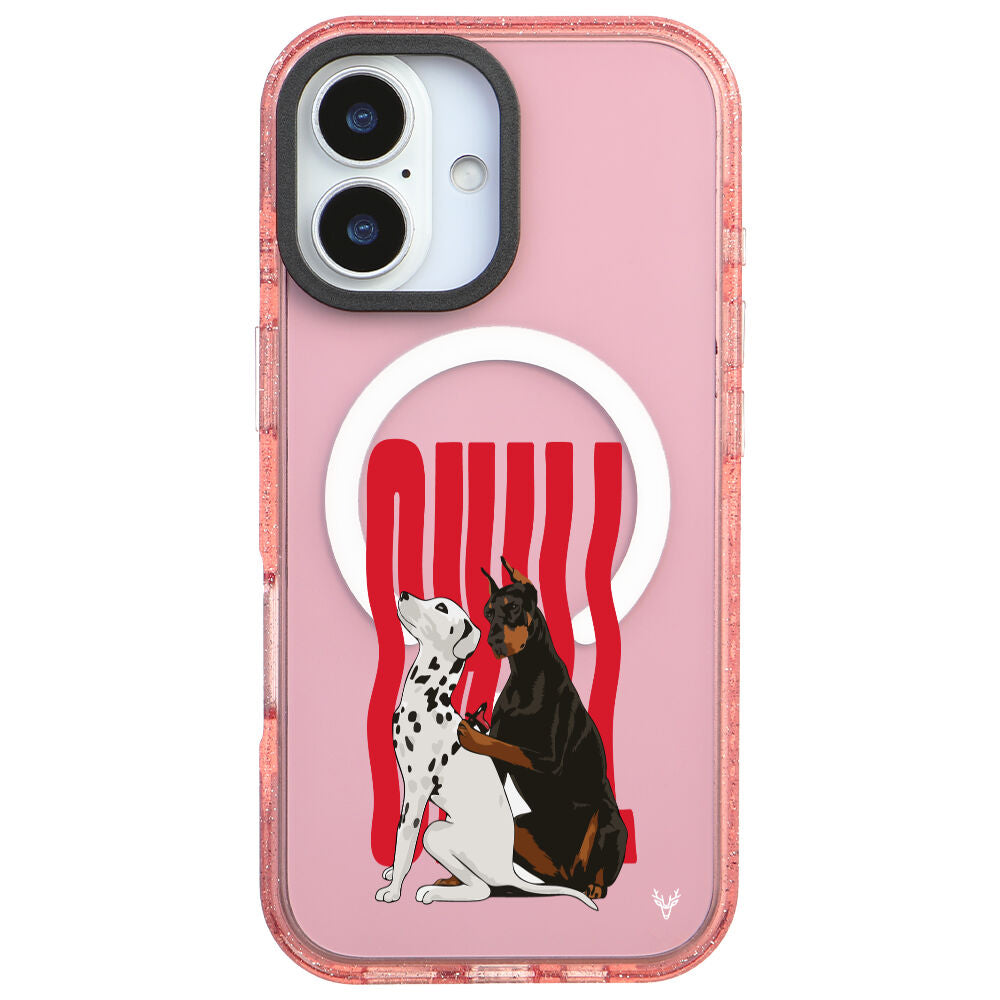 MagsafeliArtycaseSimliPembe