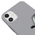 iPhone 11 Selektör Telefon Kılıfı - Renkli Silikon - Gri