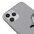 iPhone 11 Pro Selektör Telefon Kılıfı - Renkli Silikon - Gri