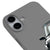 iPhone 16 Plus Selektör Telefon Kılıfı - Renkli Silikon - Gri
