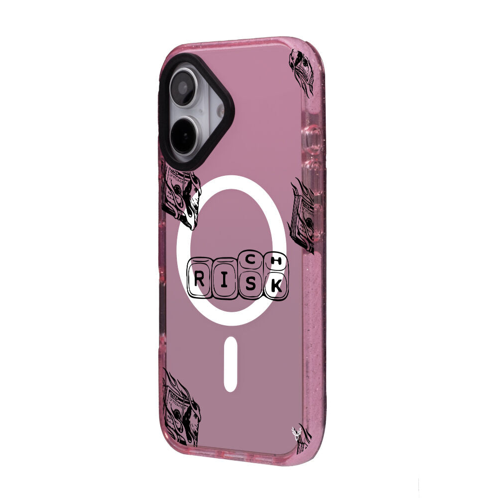 MagsafeliArtycaseSimliPembe