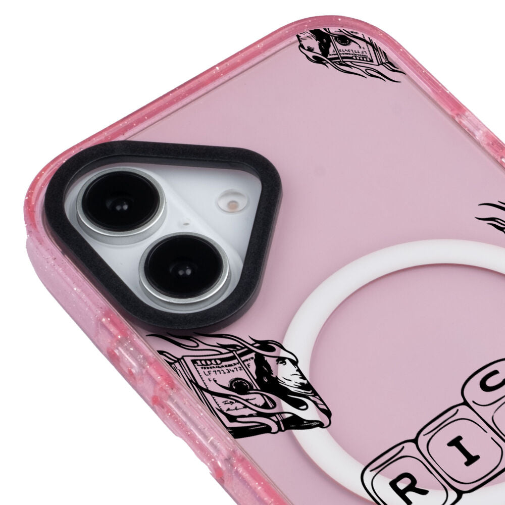 MagsafeliArtycaseSimliPembe