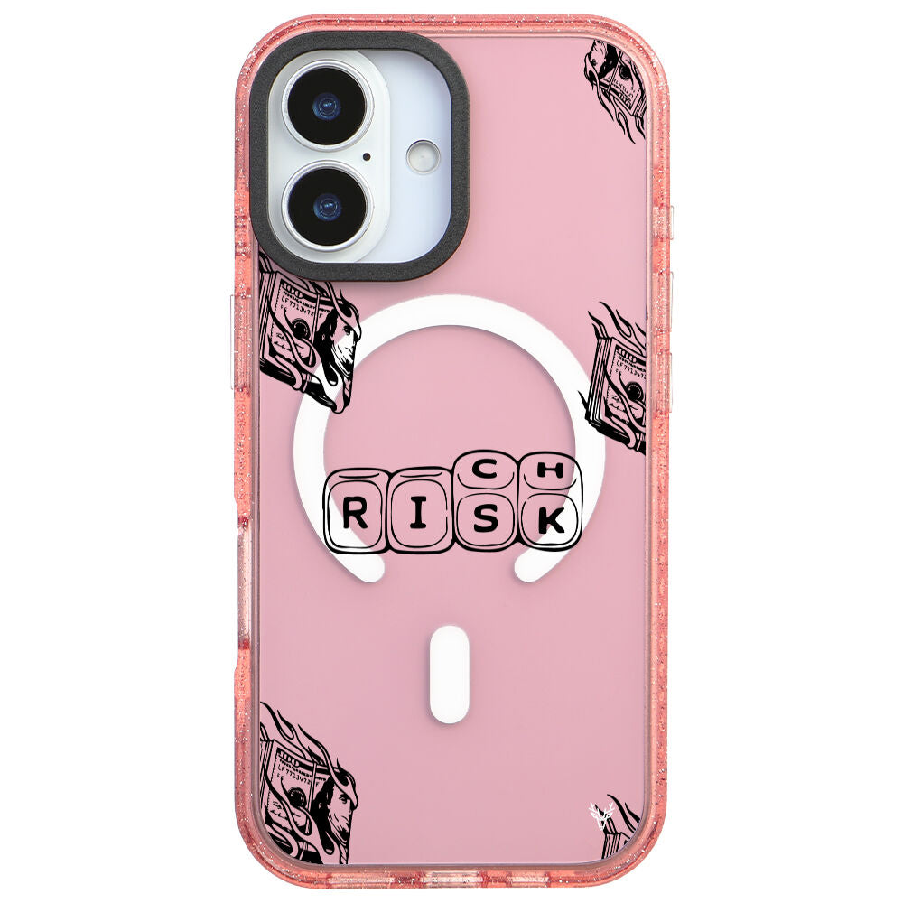 MagsafeliArtycaseSimliPembe
