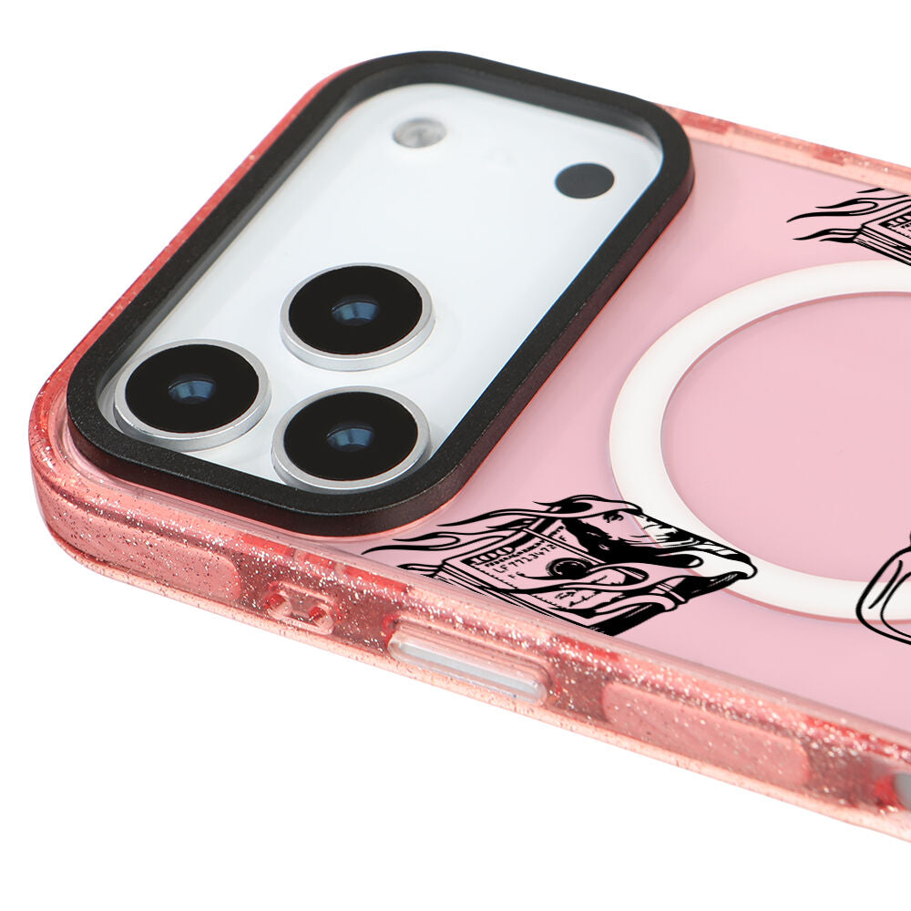 MagsafeliArtycaseSimliPembe