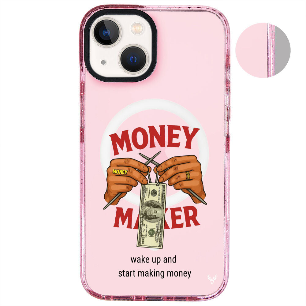 MagsafeliArtycaseSimliPembe