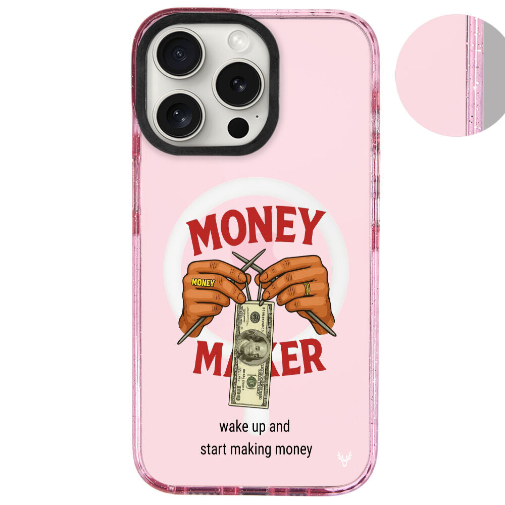 MagsafeliArtycaseSimliPembe