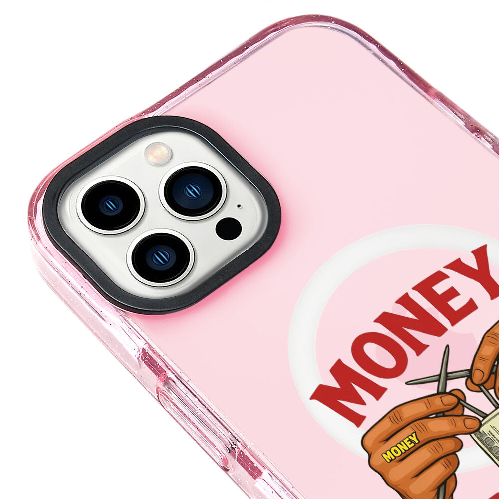 MagsafeliArtycaseSimliPembe