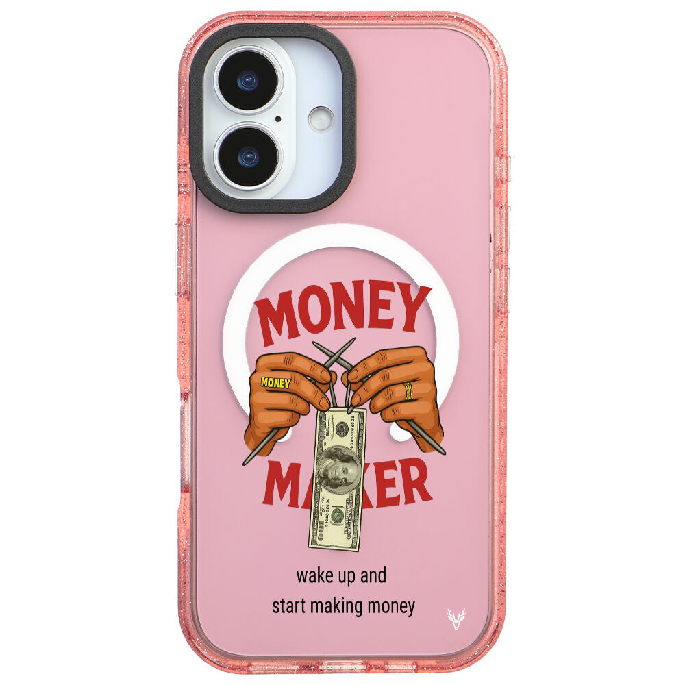 MagsafeliArtycaseSimliPembe