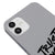 iPhone 12 Crazy Idea Telefon Kılıfı - Renkli Silikon - Gri