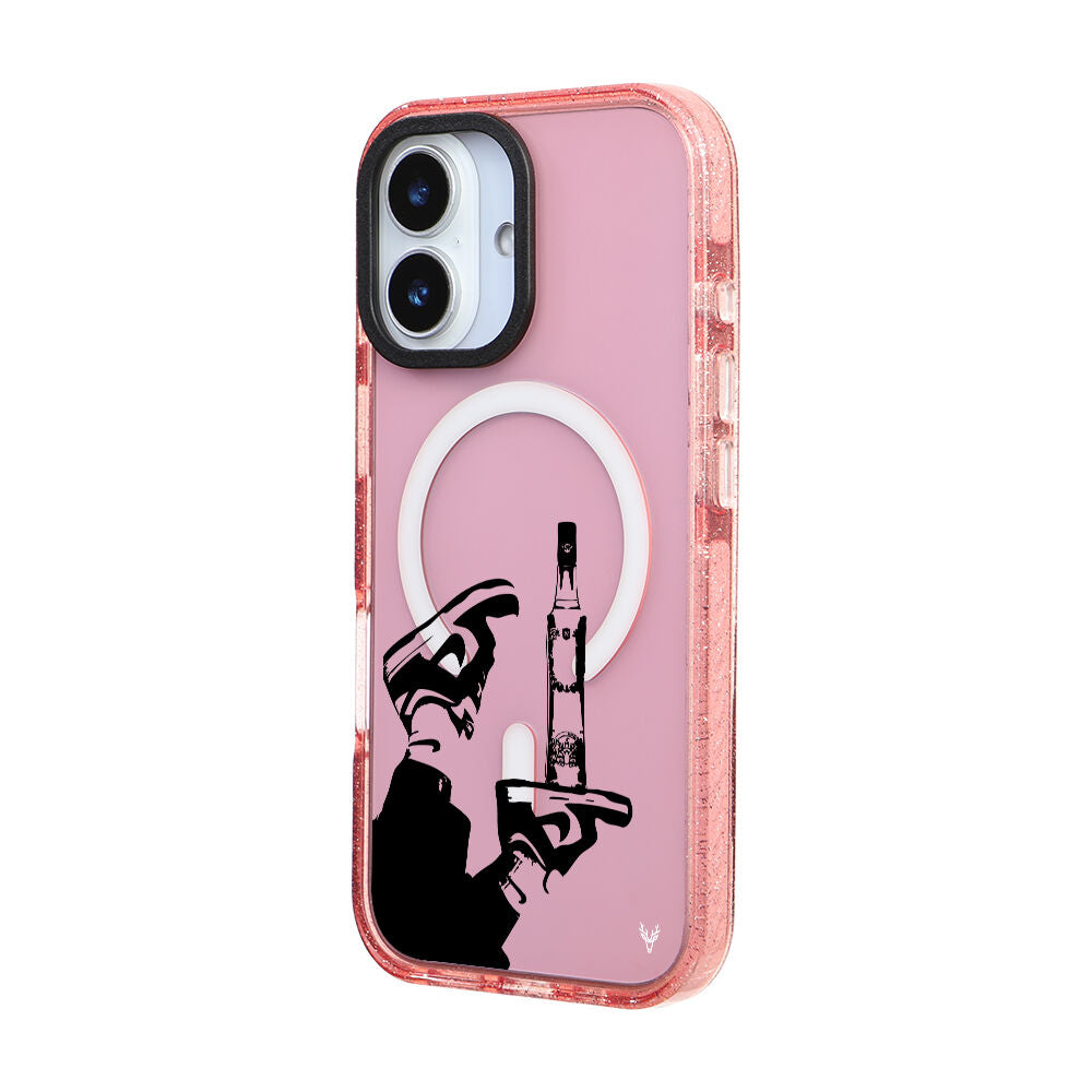 MagsafeliArtycaseSimliPembe